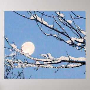 Poster Lune d'hiver