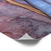 Poster Lune d'hiver mystique Imaginaire fée art (Coin)