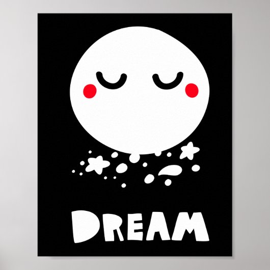 Poster Lune douce (Devant)