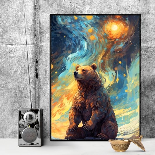 Poster Lune d'ours