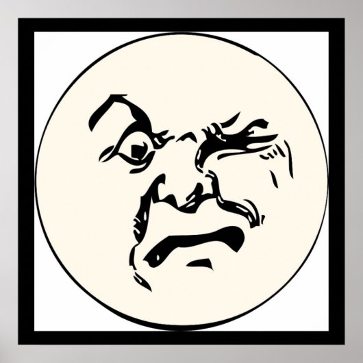 POSTER LUNE EN COLÈRE (Devant)