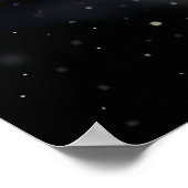 Poster Lune et constellations (Coin)