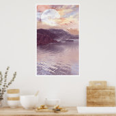 Poster Lune et eau 1 (Cuisine)