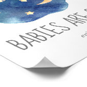 Poster Lune et étoiles Les bébés sont doux Profitez d'un  (Coin)