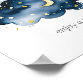 Poster Lune et étoiles Les bébés sont doux Profitez d'un  (Coin)