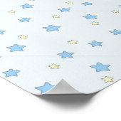 Poster Lune et étoiles (Twinkle Twinkle little Star) (Coin)