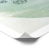 Poster Lune et fleurs (Coin)