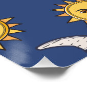 Poster Lune et Soleil (Coin)