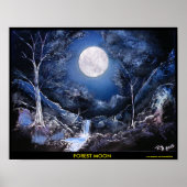 Poster Lune forestière (Devant)