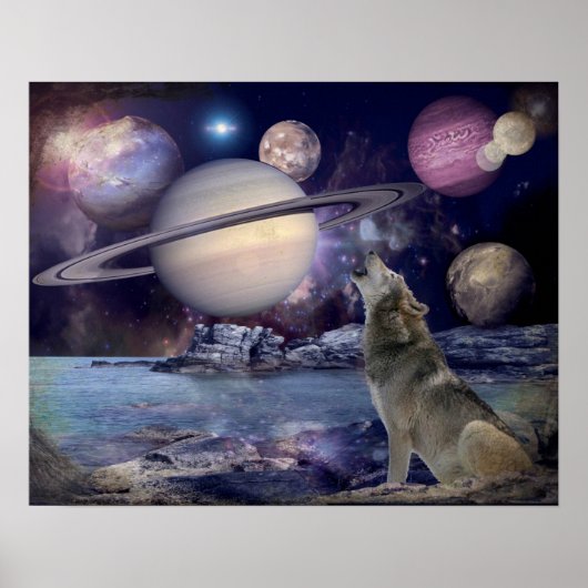 Poster Lune frappée (Devant)