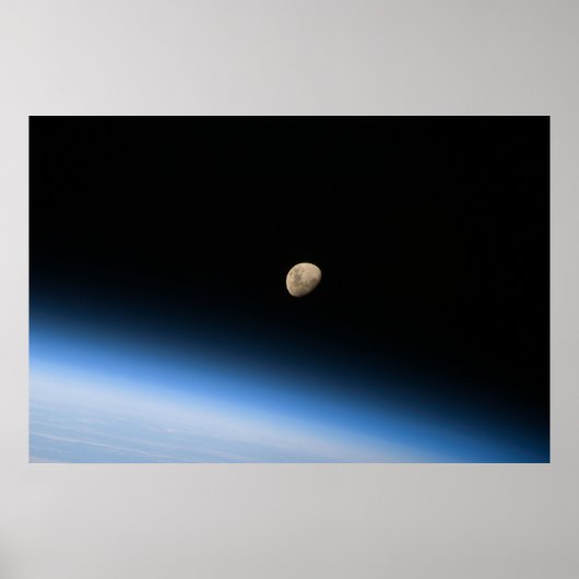 Poster Lune gibbeuse depuis l'orbite (Devant)