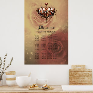 Poster Lune gothique – Amour éternel sous le ciel de minu