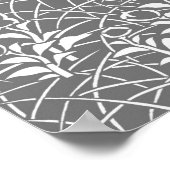 Poster lune japonaise et lapins (Coin)