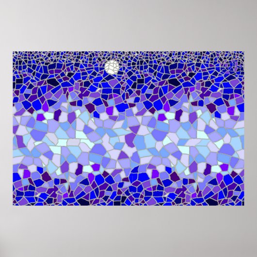 Poster Lune la nuit (Devant)