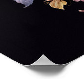 Poster Lune mystique et fleurs (Coin)