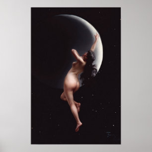 Poster Lune Nymph - Luis Ricardo Falero