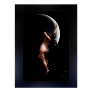 Poster Lune Nymph par Luis Ricardo Falero