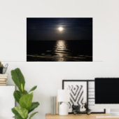 Poster Lune océanique (Bureau à domicile)