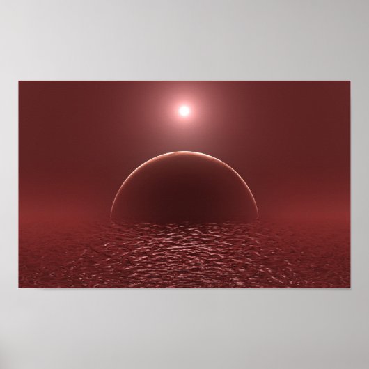 Poster Lune océanique (Devant)