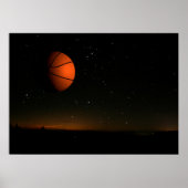 Poster Lune orange (Devant)