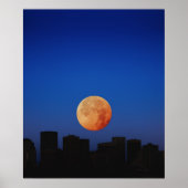 Poster Lune orange (Devant)