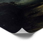 Poster Lune - paysage - Noweigan-fjord (Coin)