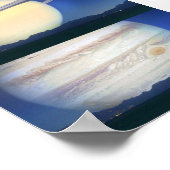 Poster Lune remplacée par d'autres corps (Coin)