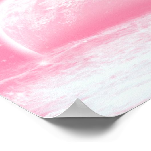 Poster Lune rose (Coin)