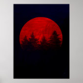 Poster Lune rouge (Devant)