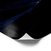 Poster Lune rouge au-dessus de la mer tempétueuse Imagina (Coin)