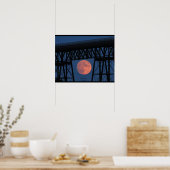 Poster Lune se lève sous le pont Walkway (Cuisine)