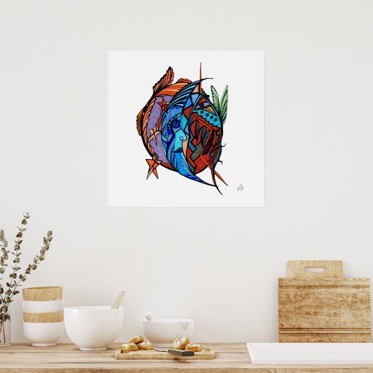 Poster Lune Star Spirit Reproduction (Cuisine)