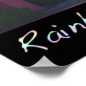 Poster Lune sur la ligne arc-en-ciel (Coin)