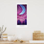 Poster Lune sur les arbres (Cuisine)