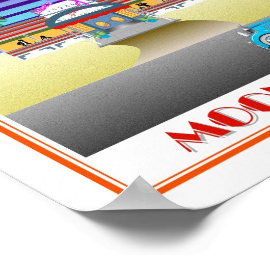 Poster Lune sur Miami (Coin)