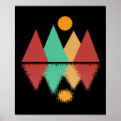 Poster Lune sur quatre sommets #2 (Devant)