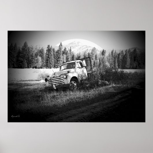 Poster Lune sur rouille (Devant)