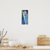 Poster Lune sur une cascade, Hiroshige, Ukiyo-e (Cuisine)