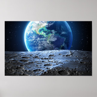 Poster Lune vers Terre -