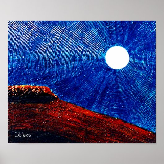 Poster Lune Vibrante (Devant)