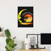 Poster Lune vintage Sunset Strip (Bureau à domicile)