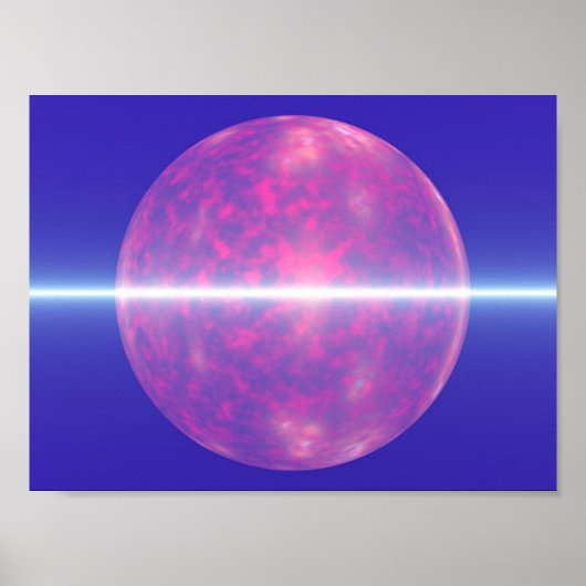 Poster Lune violette (Devant)