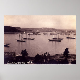Poster Lunenburg la Nouvelle-Écosse Canada
