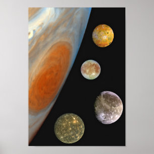 Poster Lunes de copie d'affiche de Jupiter
