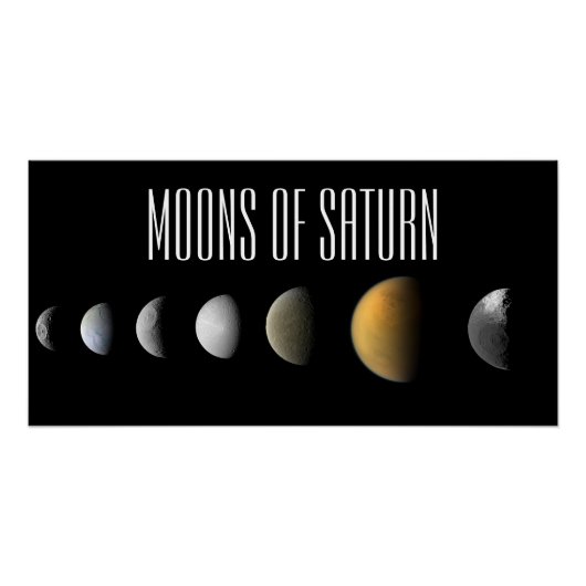Poster Lunes de Saturne (Devant)