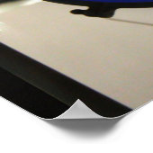 Poster Lunettes bleues cool (Coin)