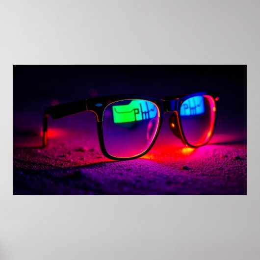 Poster Lunettes Colorées (Devant)