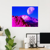 Poster Lunettes de couleur rose (Bureau à domicile)