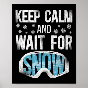 Poster Lunettes de ski vintage neige