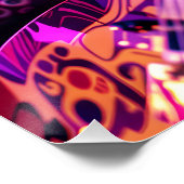 Poster Lunettes de soleil de guitare Imaginaire Cute Octo (Coin)